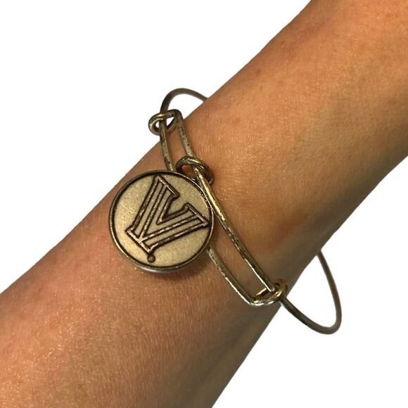 Alex and Ani Villanova University Silver Bangle Charm Bracelet - Picture 9 of 10